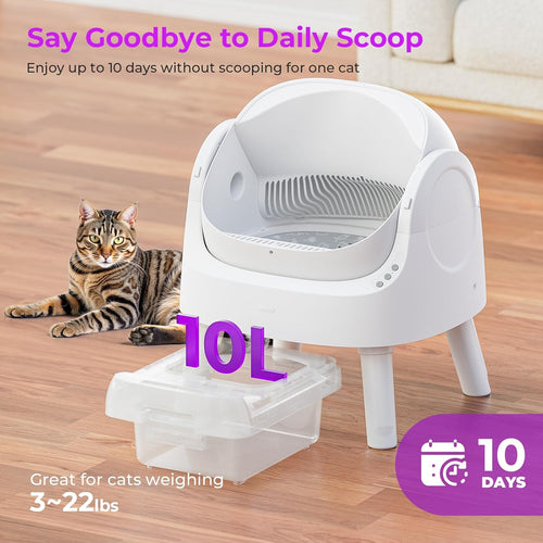 gleam Self-Cleaning Cat Litter Box