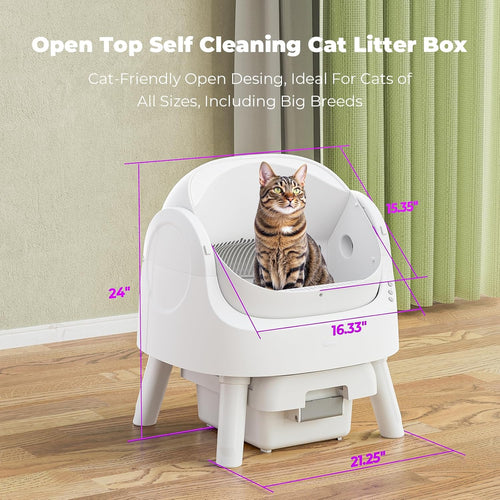 gleam Self-Cleaning Cat Litter Box