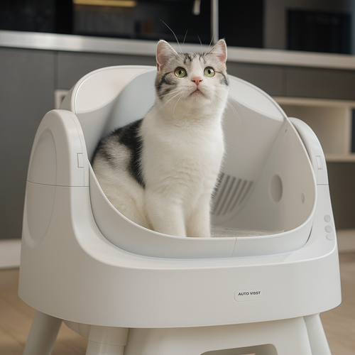 gleam Self-Cleaning Cat Litter Box